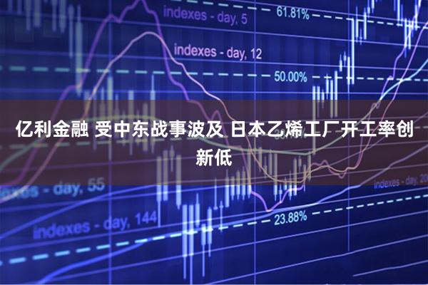 亿利金融 受中东战事波及 日本乙烯工厂开工率创新低